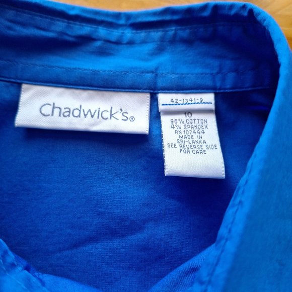Vintage Chadwicks Long Sleeve Button Up Top - Picture 6 of 6